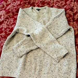 Men’s cream and black blend sweater